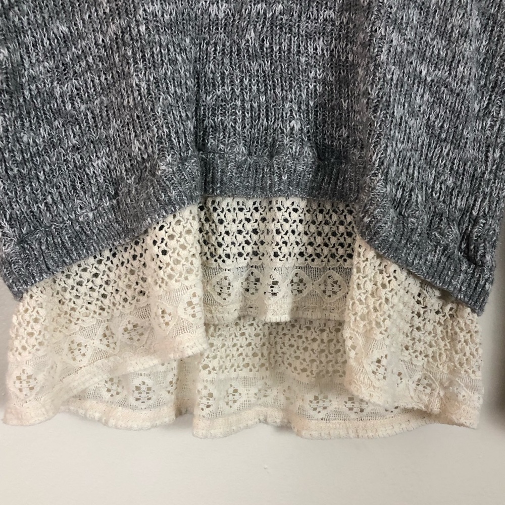 ✨Hollister Sweater w/ Lace Bottom✨ - Picture 3 of 5